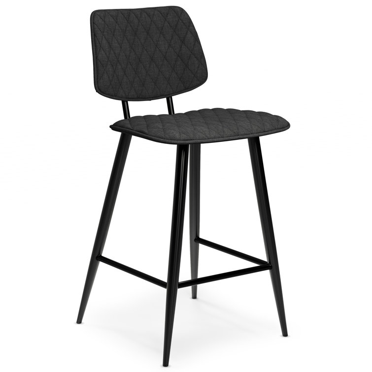 Short cushioned outlet stool